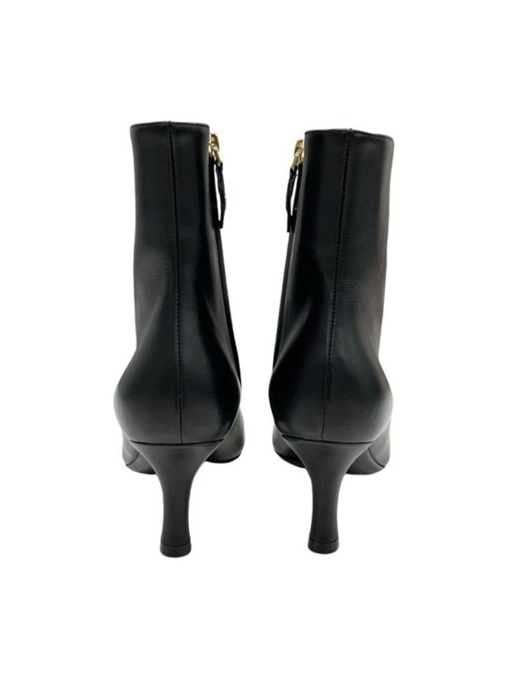 Louis Vuitton Rotary Line Boots Short Shoes Leather Black Gold Logo - Picture 5 of 10